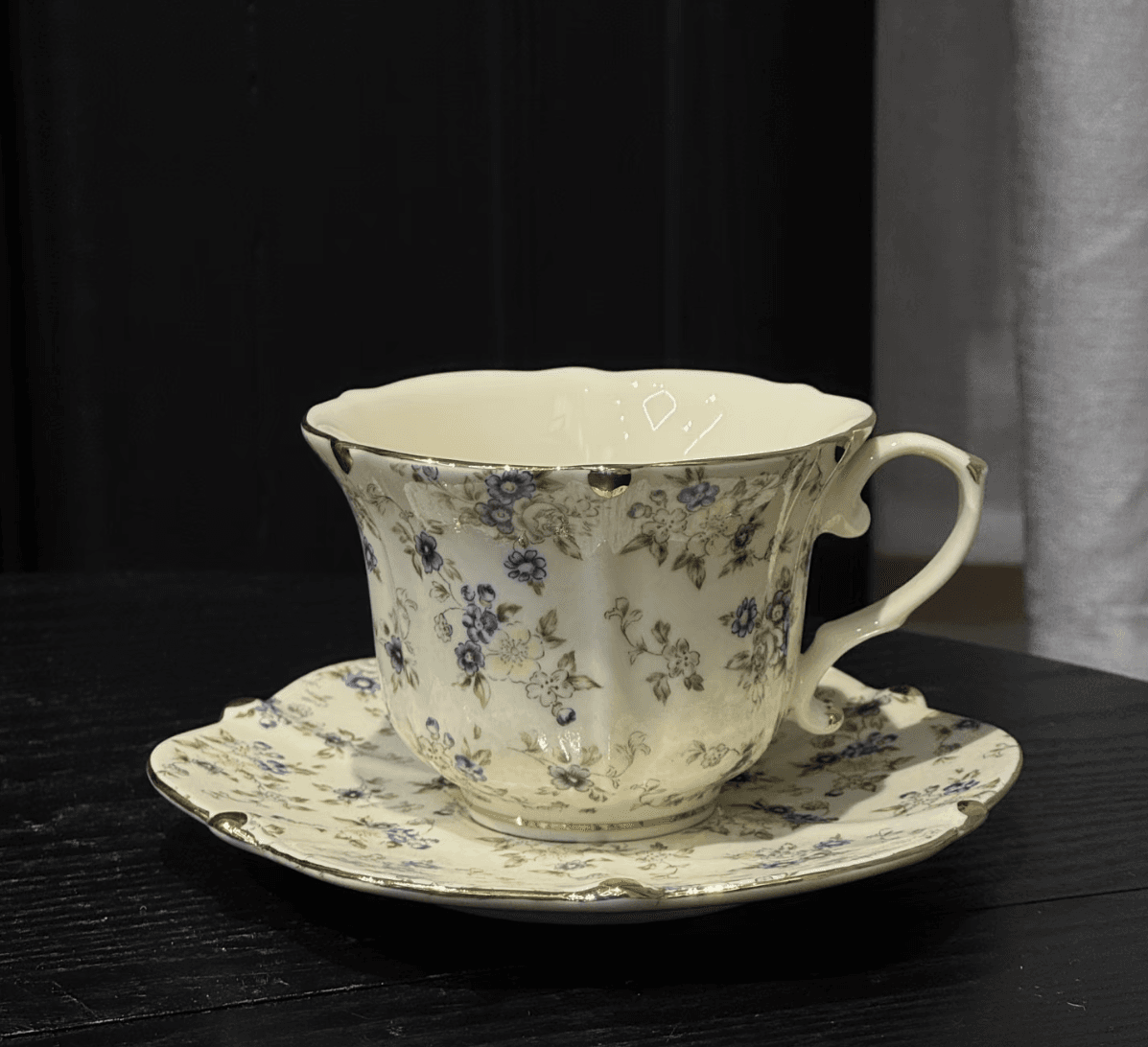 Vintage Floral Tea Cup Set
